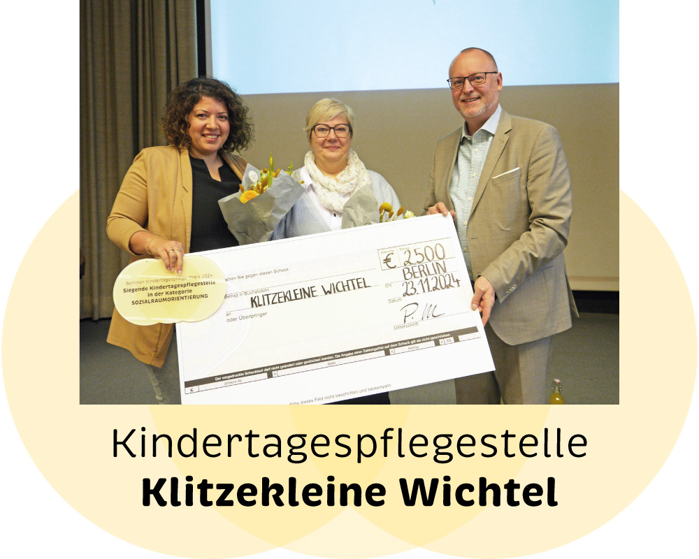 Kindertagespflegepreis 2024 Klitzekleine Wichtel